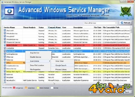 Advanced Win Service Manager 4.0 Portable
