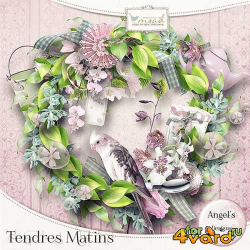 Романтический скрап-комплект - Tendres Matins 